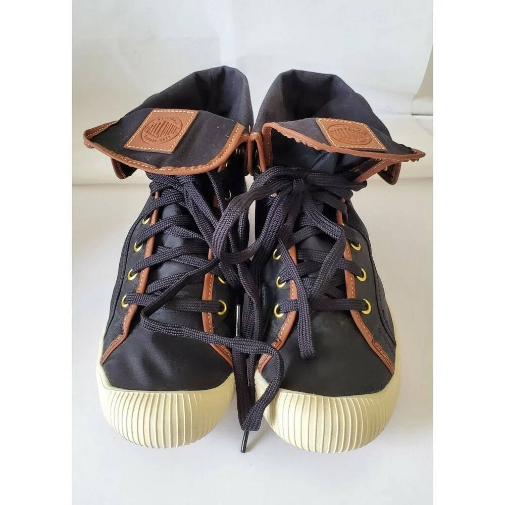 Palladium Baggy Ankle Boots Hiking Trail High Tops Flip/Fold Flex Sneakers sz 10